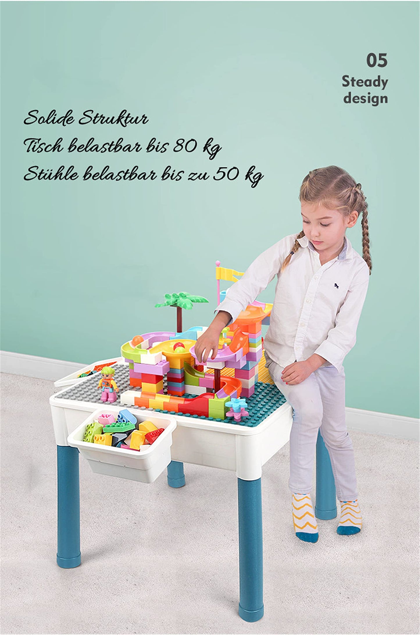 6-in-1 Kindertisch Stuhl Set - Das Ultimative Aktivitätserlebnis für Kinder